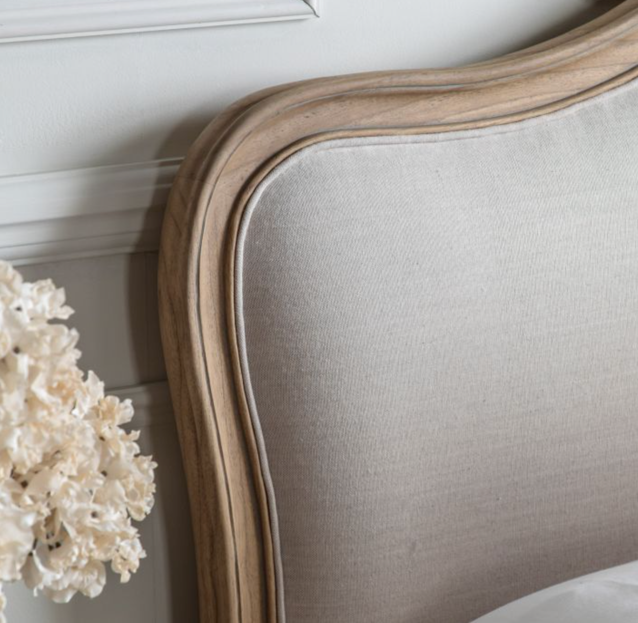 Chamonix Aged Chic Linen Bedstead