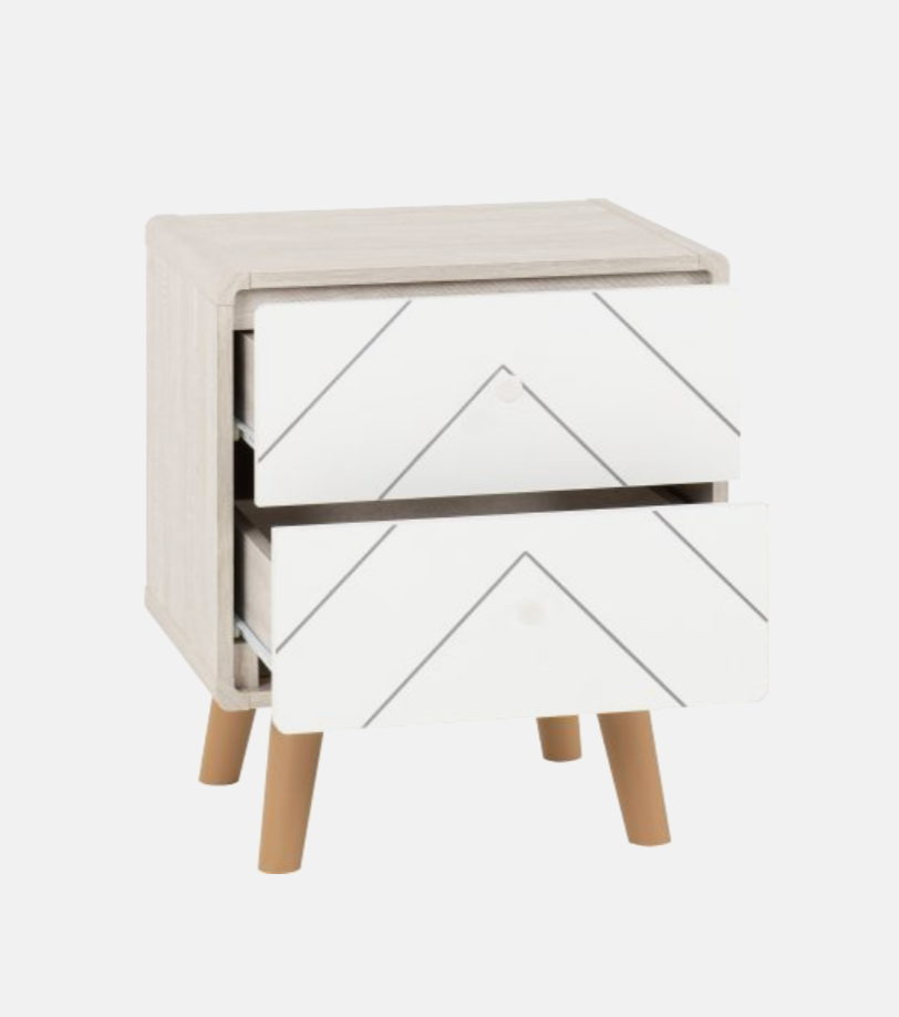 Dixie 2 Drawer Bedside