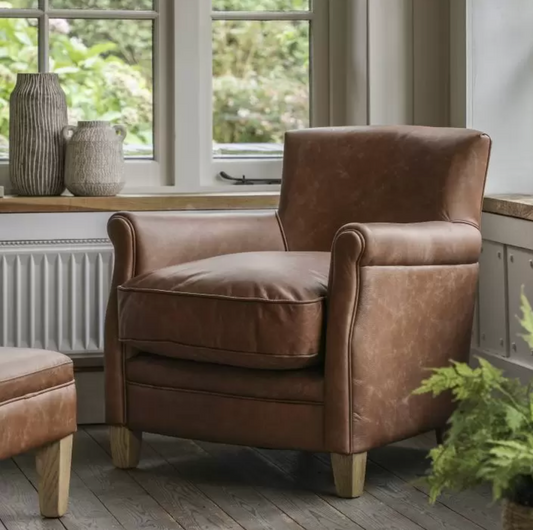 Mr. Paddington Chair Vintage Brown Leather