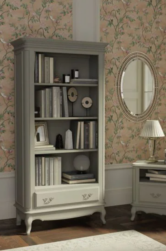 Laura Ashley Provencale 1 Drawer Bookcase (Dove Grey)