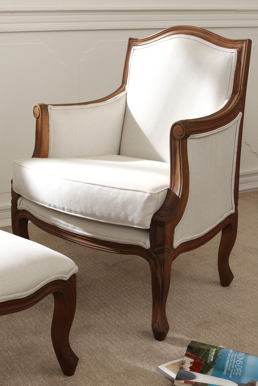 Laura Ashley Montpellier Lounge Chair (Walnut)